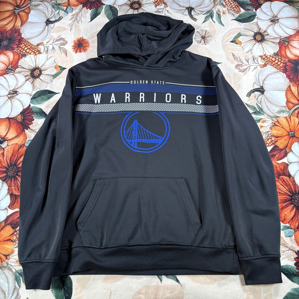 Golden State Warriors NBA Ultra Game Black Hoodie Sweatshirt Mens Size Small